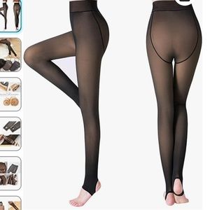 FREE with purchase - Skin-look Winter legging - Black (anchor ankle) 220g